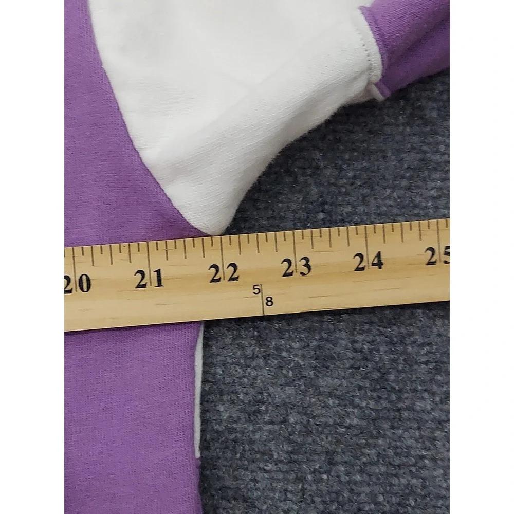 Vtg Izod Lacoste Rugby Shirt Mens Large Purple Stripe Logo Croc Button